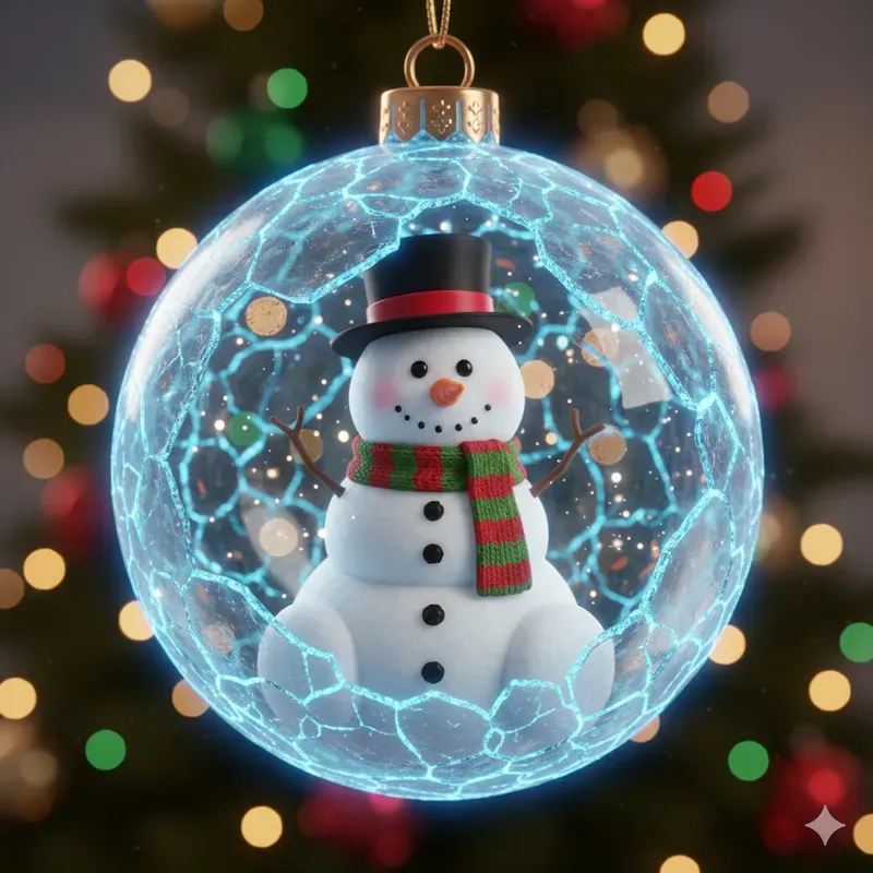 Cute 3D Christmas Ornament Characters
