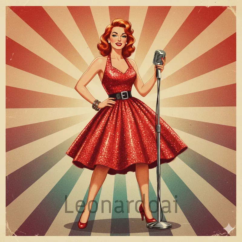Retro Pinup Elegance
