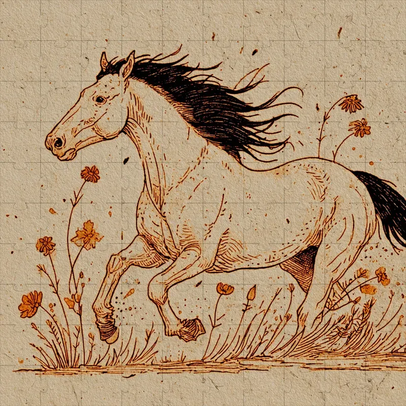 Sepia Ink Parchment Folk Storybooks