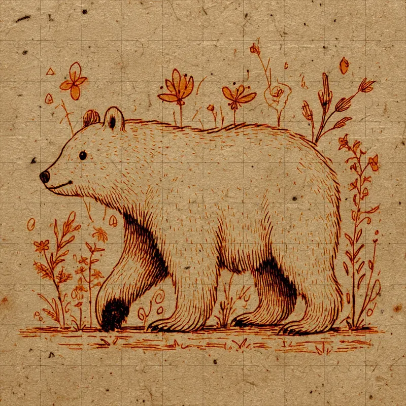 Sepia Ink Parchment Folk Storybooks