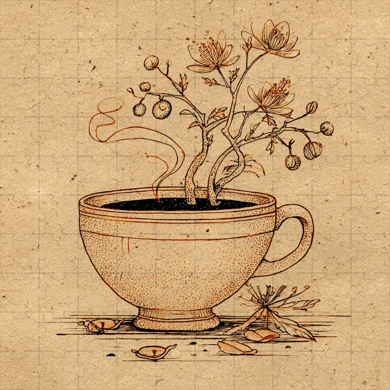 Sepia Ink Parchment Folk Storybooks