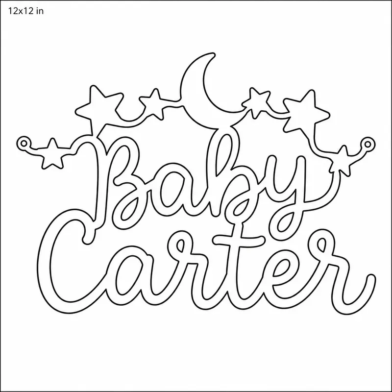 Laser Cut Wooden Name Sign Svgs