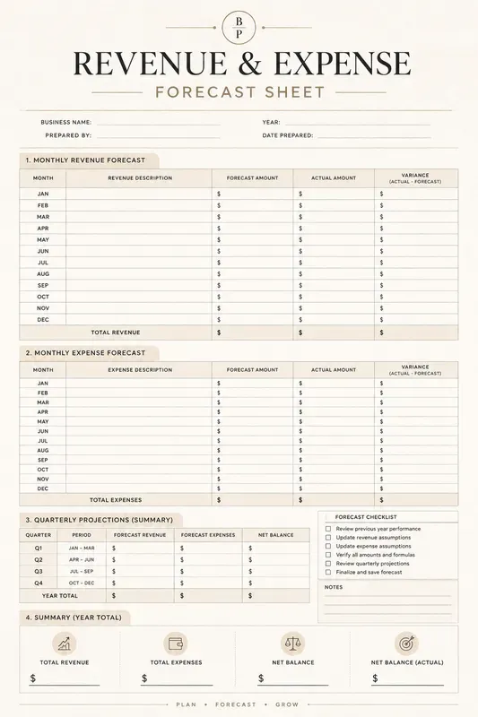 Business Planner Templates