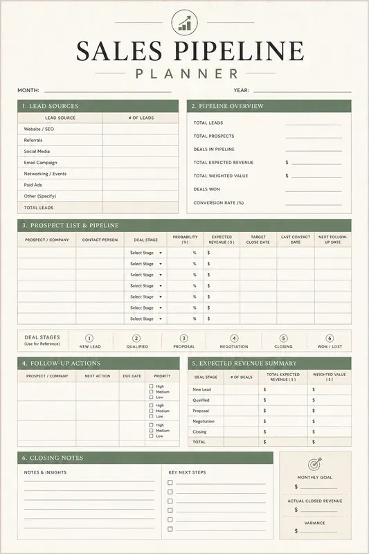 Business Planner Templates