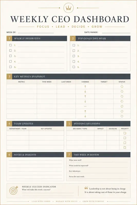 Business Planner Templates