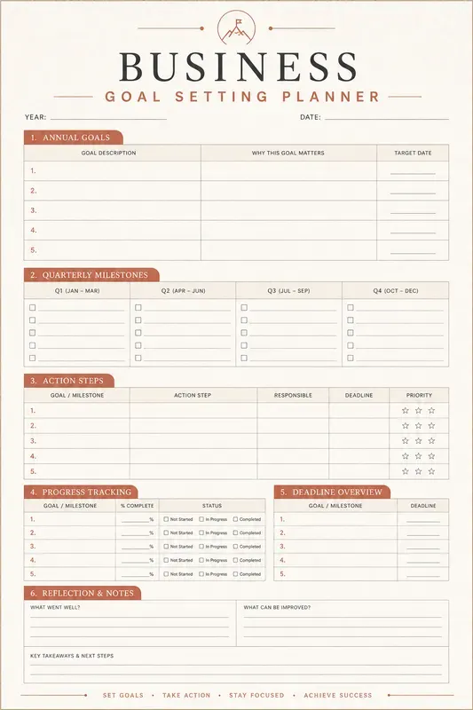Business Planner Templates
