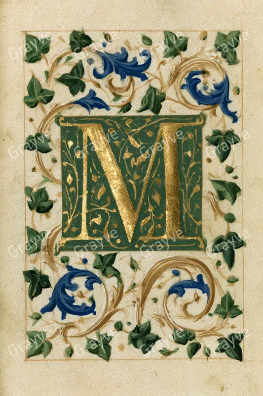 Illuminated Manuscript Initials