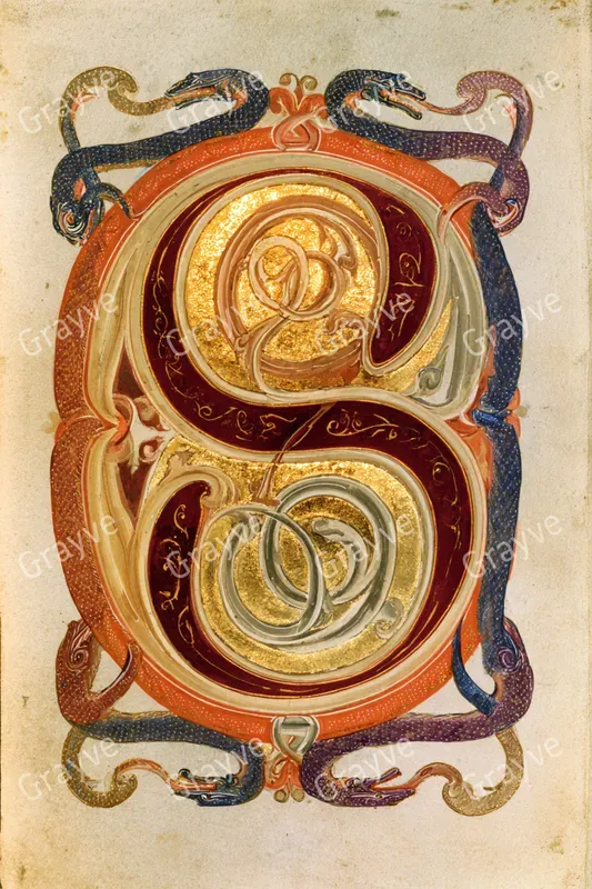 Illuminated Manuscript Initials