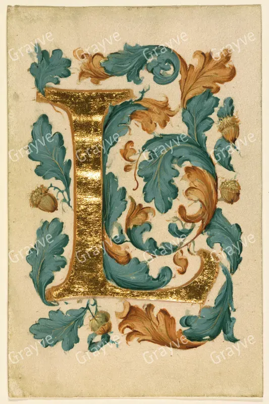 Illuminated Manuscript Initials