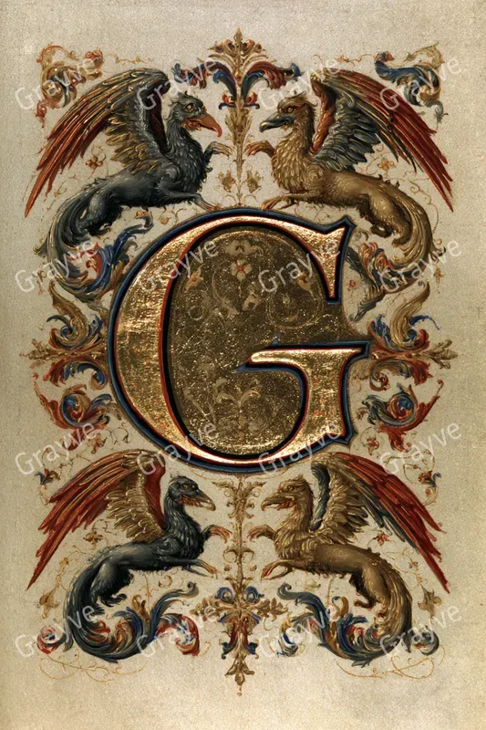 Illuminated Manuscript Initials