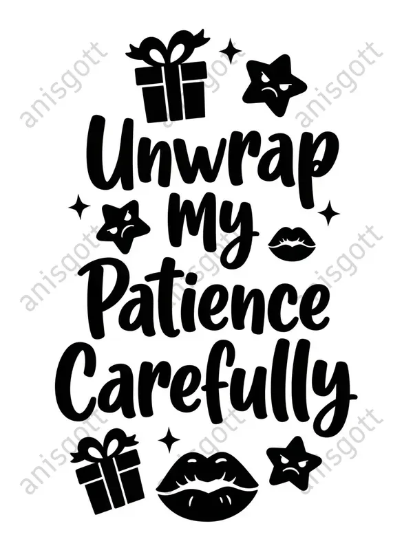 Swear Word Christmas Monochrome Colorings