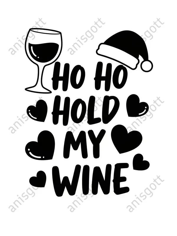 Swear Word Christmas Monochrome Colorings