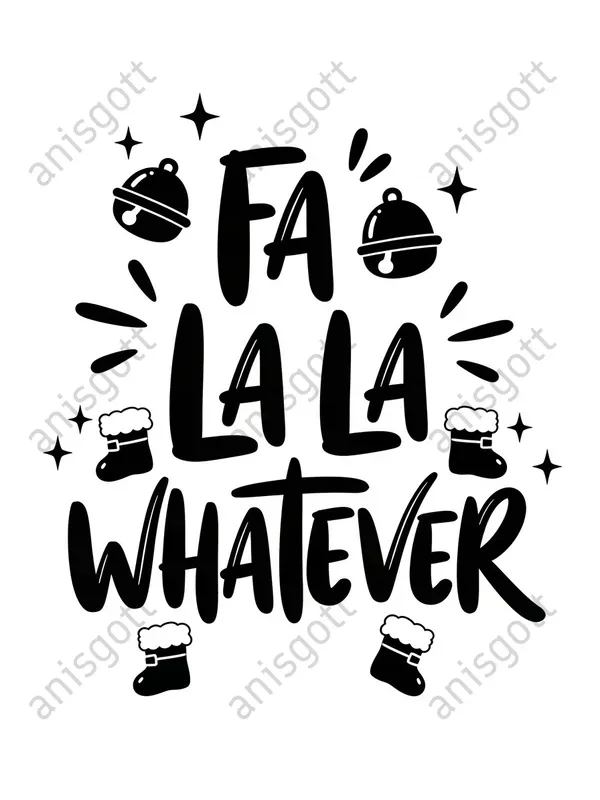 Swear Word Christmas Monochrome Colorings