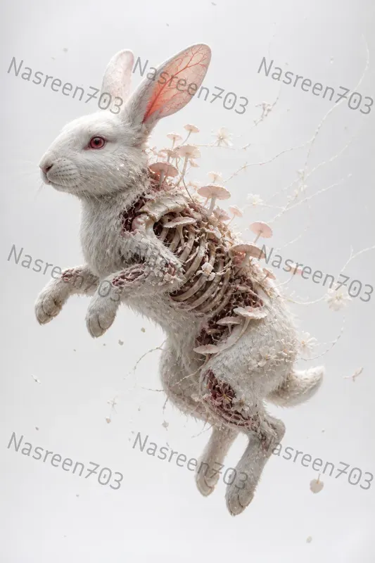 Ethereal Anatomy Surreal 3D Fusions