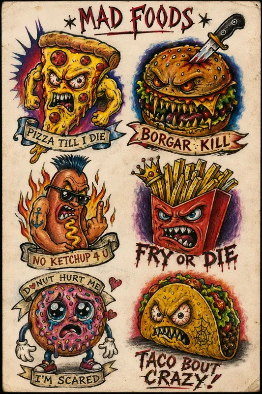 Intentionally Awful Flash Tattoos