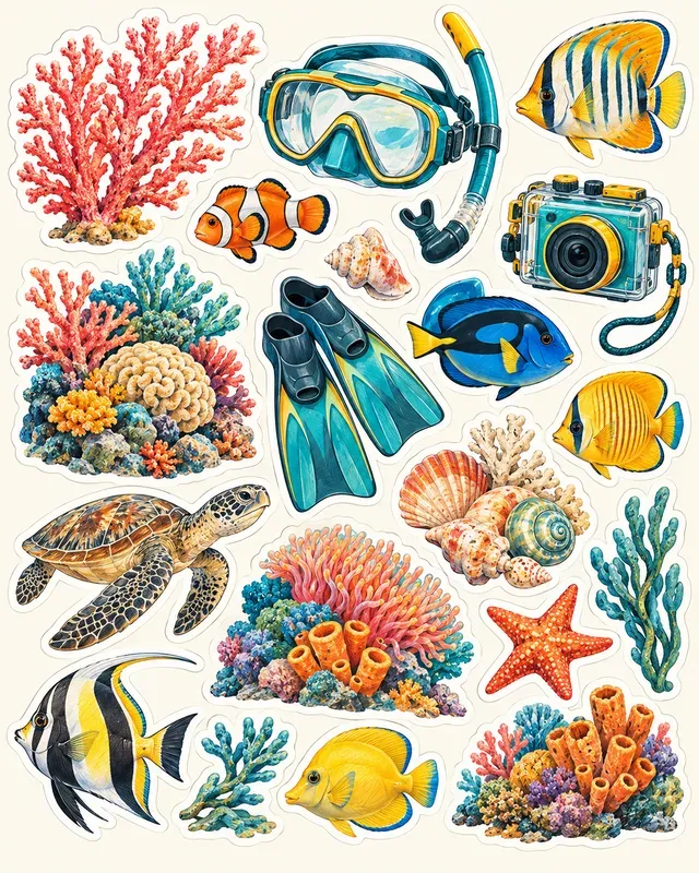 Coastal Field Notes Stickers