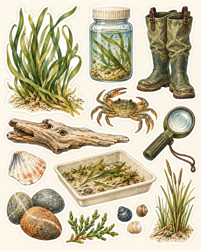 Coastal Field Notes Stickers