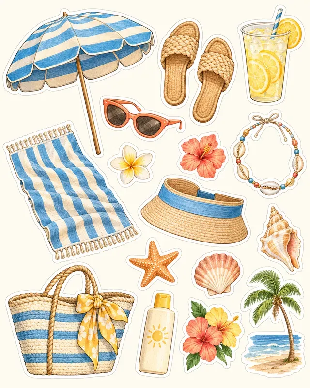 Coastal Field Notes Stickers