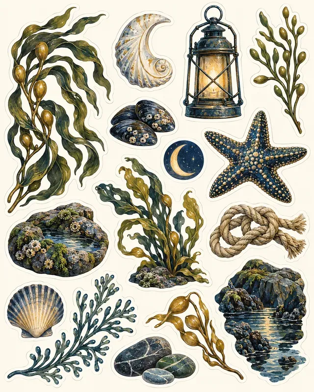 Coastal Field Notes Stickers