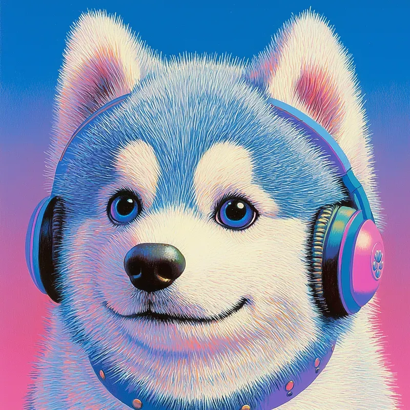 Kawaii Dog Portrait Template Packs