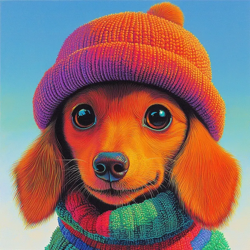 Kawaii Dog Portrait Template Packs