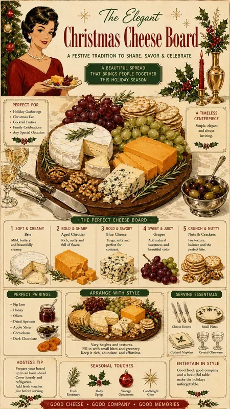 1960s Christmas Party Infographics