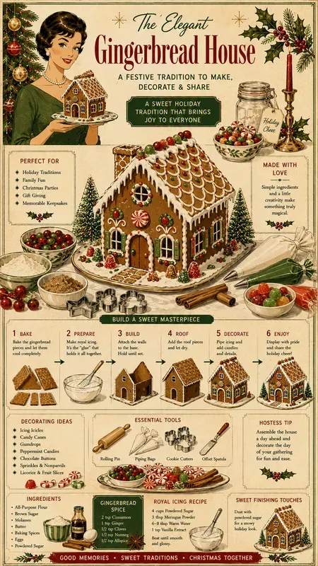 1960s Christmas Party Infographics