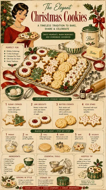 1960s Christmas Party Infographics