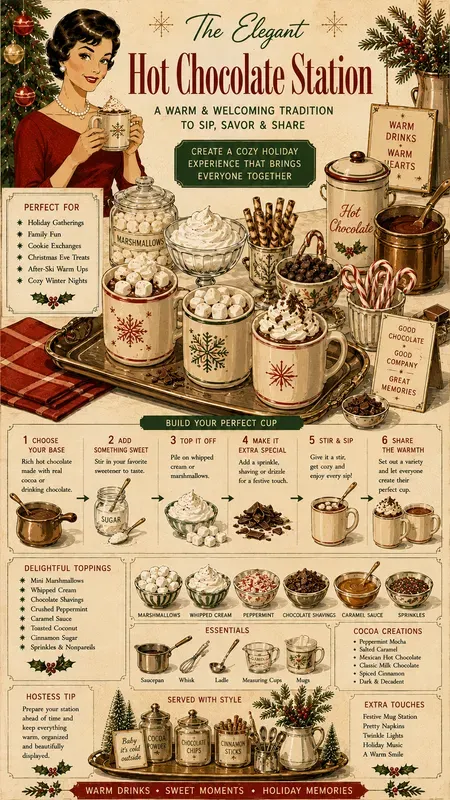 1960s Christmas Party Infographics