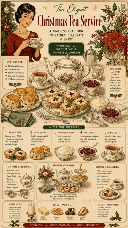 1960s Christmas Party Infographics