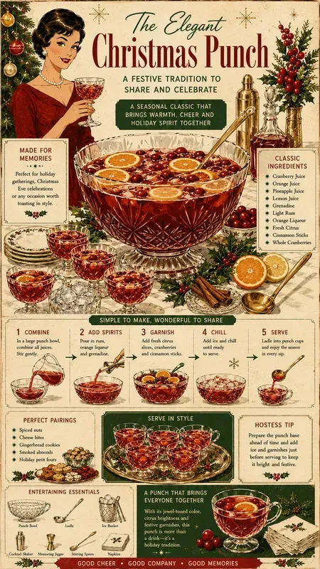 1960s Christmas Party Infographics