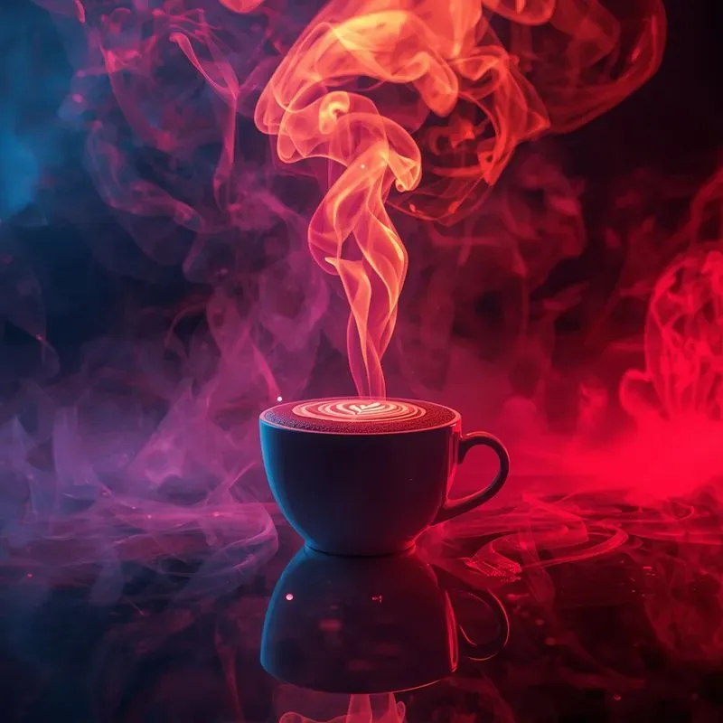 Neon Coffee Smoke