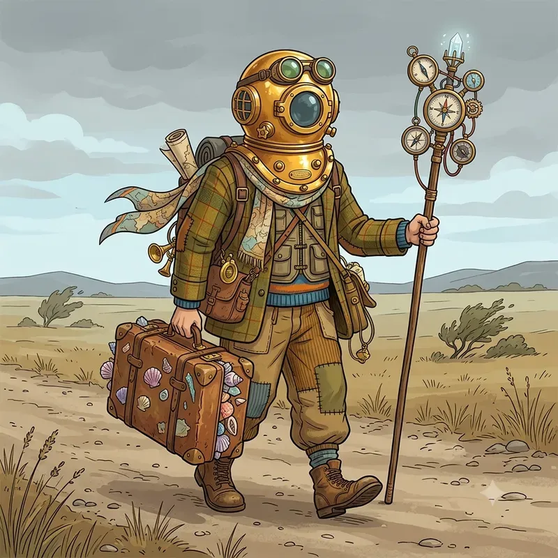 Eccentric Travellers Illustrations