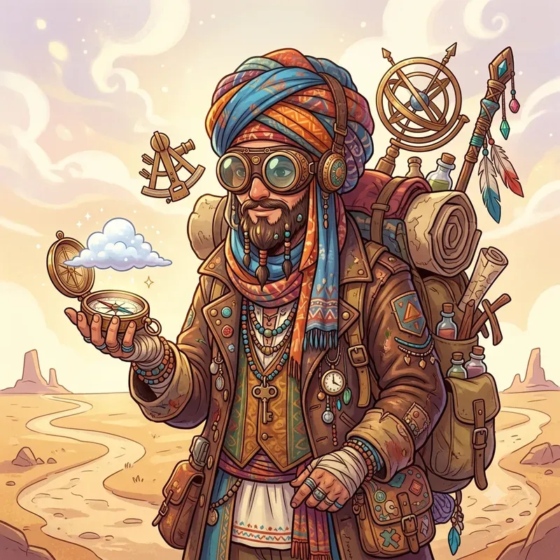 Eccentric Travellers Illustrations