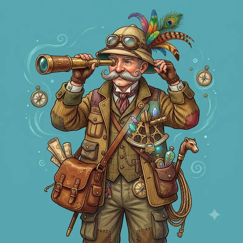 Eccentric Travellers Illustrations