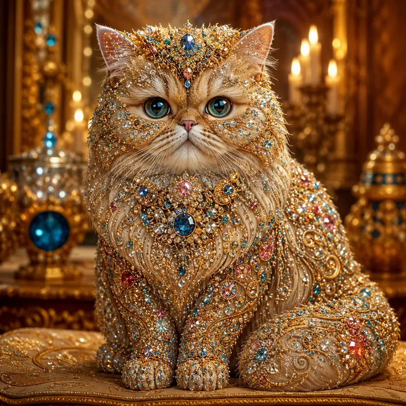 Luxury Gemstone Mosaic Art