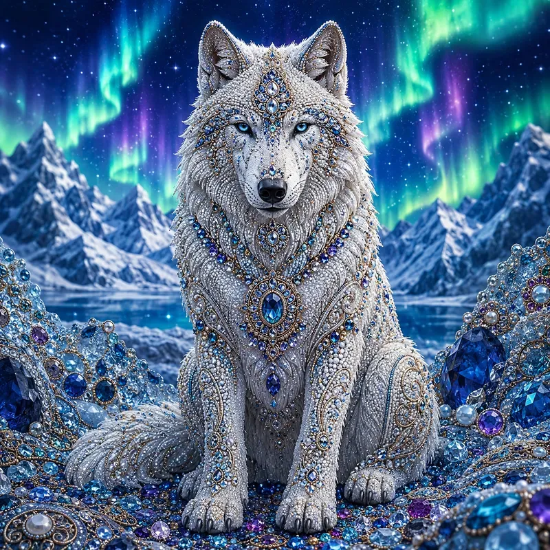 Luxury Gemstone Mosaic Art