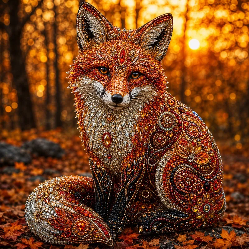 Luxury Gemstone Mosaic Art