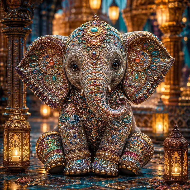 Luxury Gemstone Mosaic Art