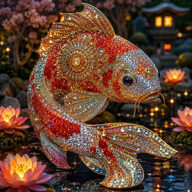 Luxury Gemstone Mosaic Art