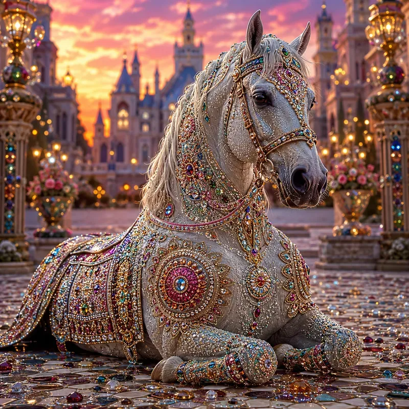 Luxury Gemstone Mosaic Art