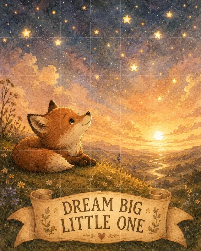 Nostalgic Storybook Wisdom Art