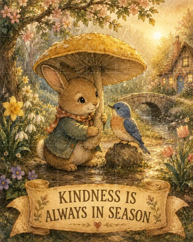 Nostalgic Storybook Wisdom Art