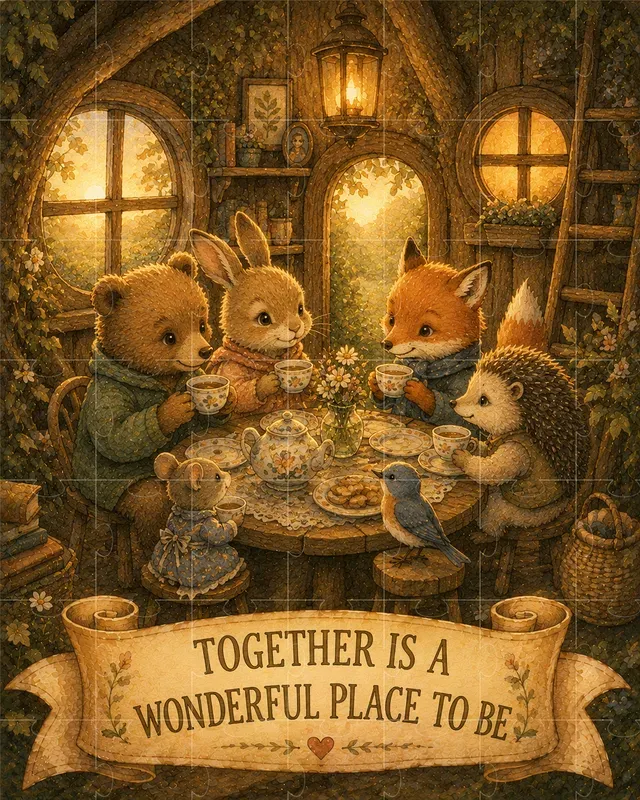 Nostalgic Storybook Wisdom Art