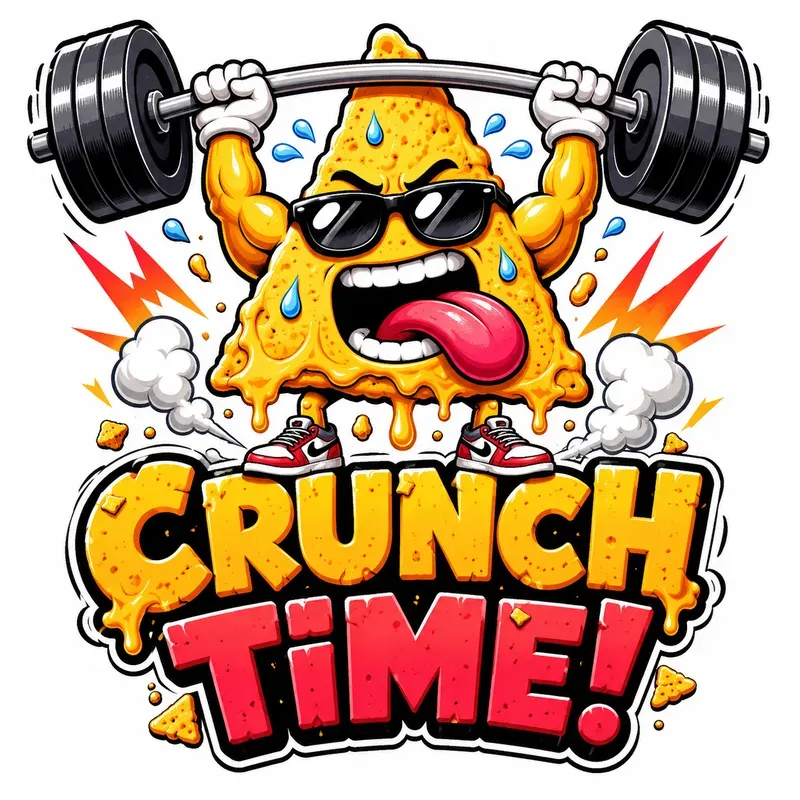 Cartoon Gym Mascot Sticker Generator