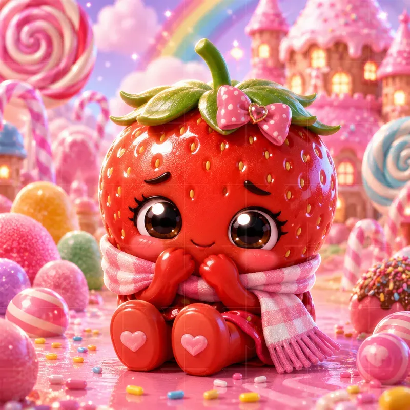 Ultra Cute 3D Food Mascot Generator
