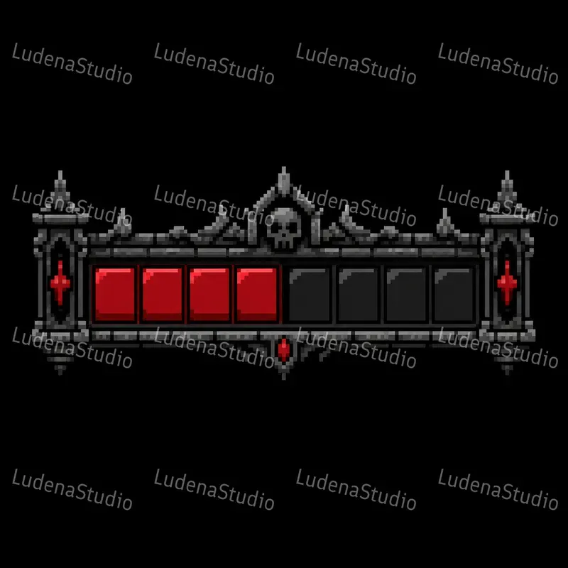 8bit Metroidvania Hud Builders