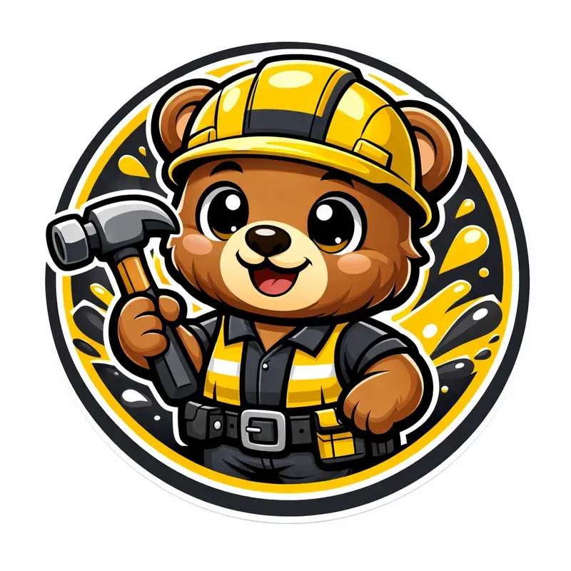 Cute Circular Mascot Logo Generator