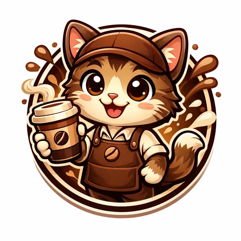 Cute Circular Mascot Logo Generator