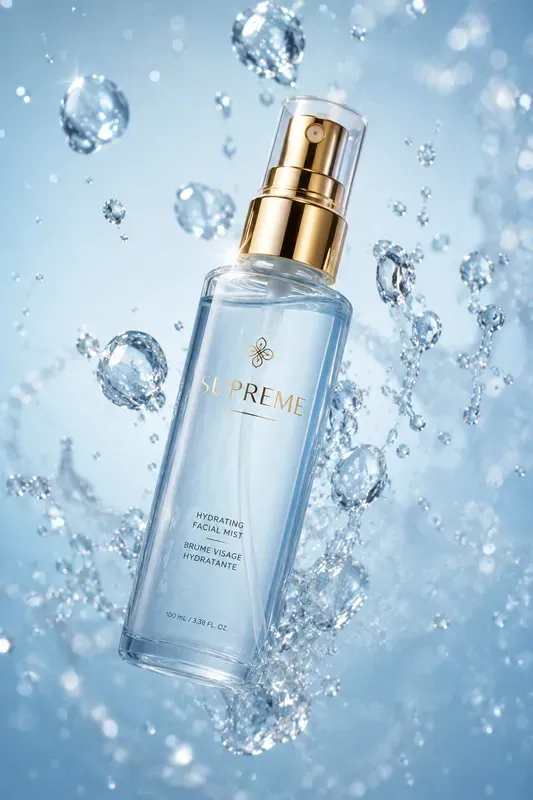 Luxury Skincare Splash Ads